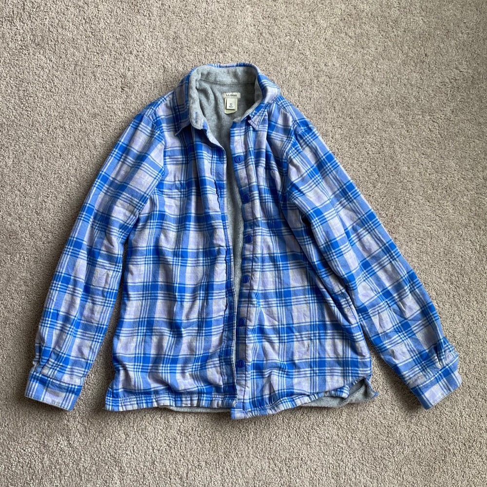 LLBean fleece flannel
